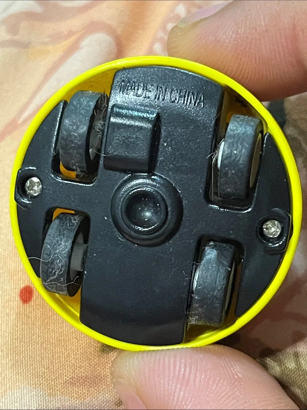 Yellow Wind-Up Bug Toy - Cute Rolling Vehicle